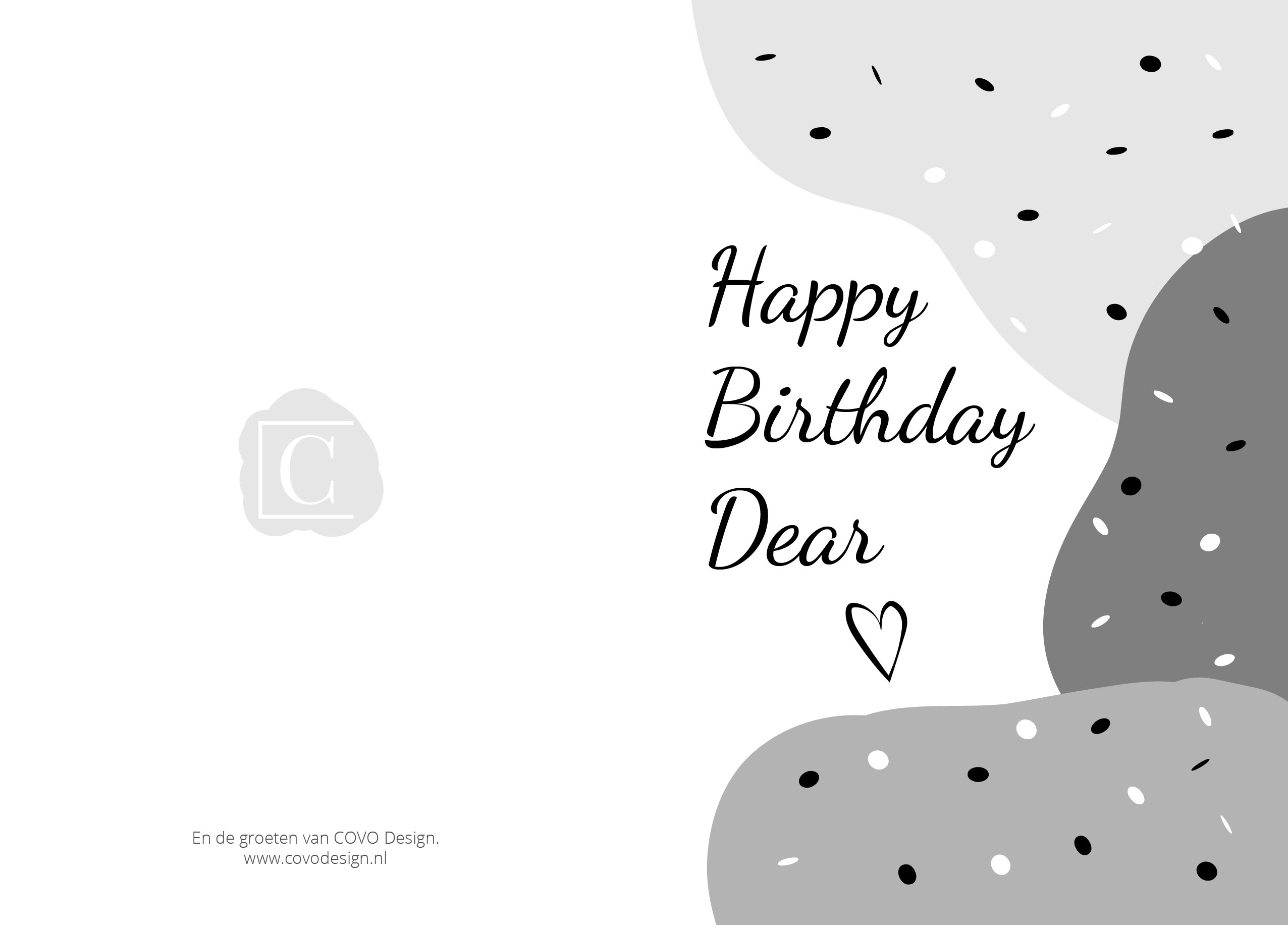 Verjaardagskaart | Happy Birthday Dear
