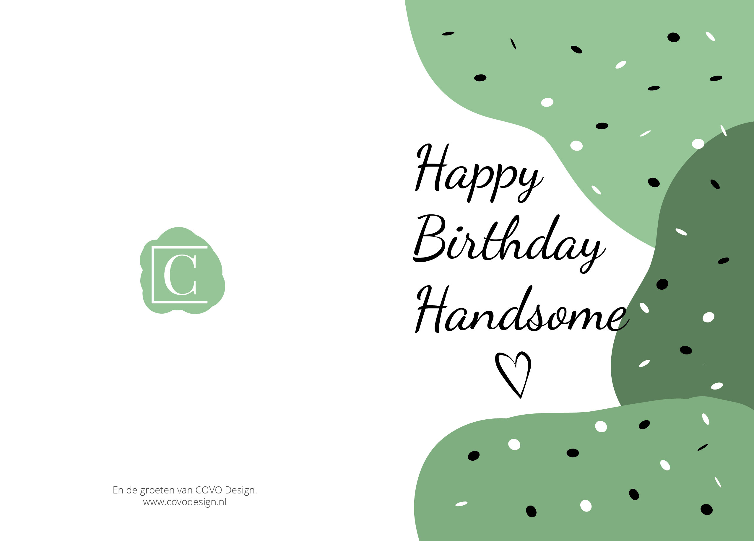 Verjaardagskaart | Happy Birthday Handsome