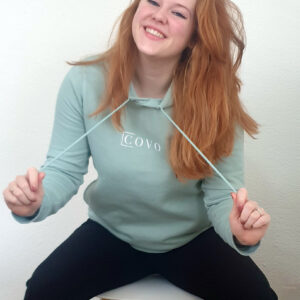 Organische Hoodie Sage